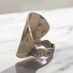 Silverplated Saddle Spoon Ring